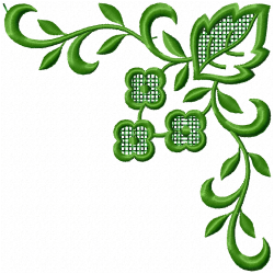 Flowers And Tree Embroidery Design 7